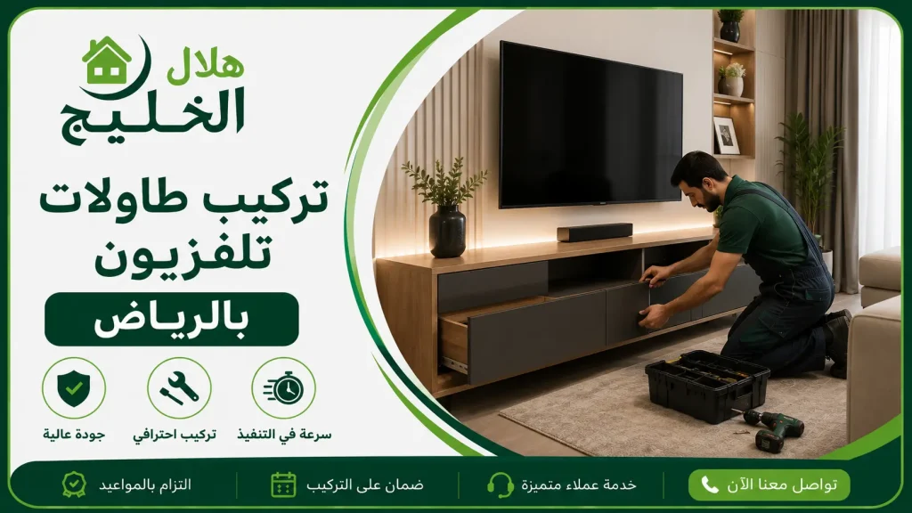 تركيب طاولات تلفزيون بالرياض