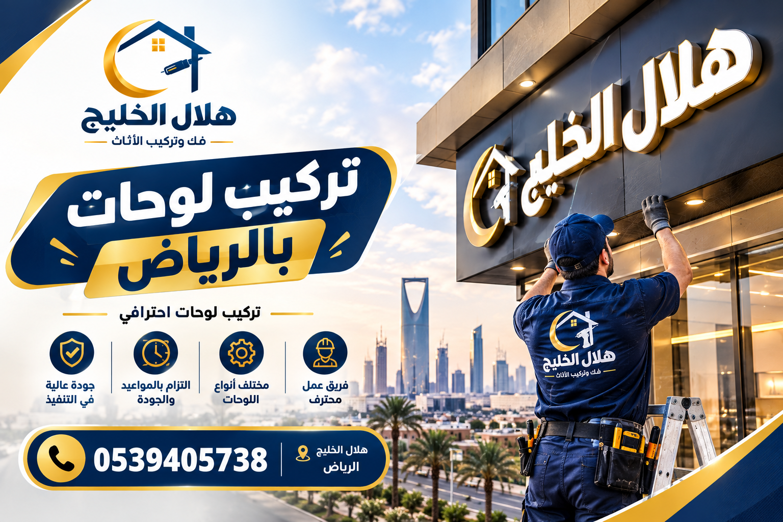 تركيب لوحات بالرياض
